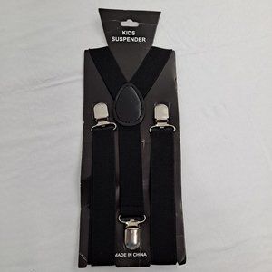 Suspenders Kids Size Black Dress Clothes YOUTH